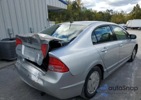2008 Honda Civic Hybrid from USA, damaged, VIN JHMFA36238S019982